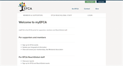 Desktop Screenshot of my.efca.org